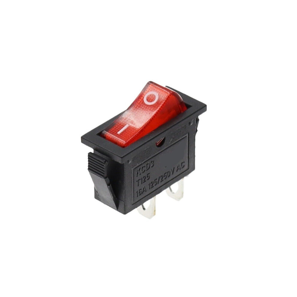 Rocker Switch Red 2Pin Illuminated 2Position For Electrical Equipment 9105992419753