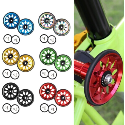 Folding Bike Wheels Compatible Lightweight Design Red No Modification Required 2