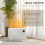 Homcom 1200W Electric Convector Heater, Quiet Space Heater with LED Display, White 5