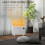 Homcom 1200W Electric Convector Heater, Quiet Space Heater with LED Display, White 4