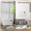 Homcom 1200W Electric Convector Heater, Quiet Space Heater with LED Display, White 8