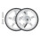 Portable Folding Bike Wheel 2 Pack Durable Thick Solid Wheel Silver For Commuters And Students 1