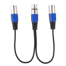 0,3 m XLR-Weiblich zu Dual-2-Male-Kabel, Farbe: wie abgebildet