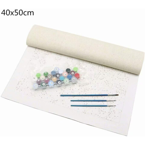 Κιτ ζωγραφικής DIY με αριθμούς για ενήλικες, πλήρες τρυπάνι διαμαντένια τέχνη με 2