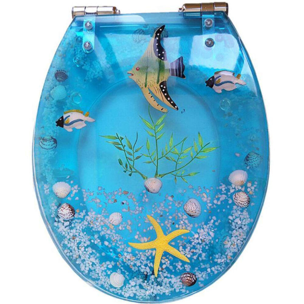 Toilet Seat Resin Universal Color U/V/O Type Slowclose Thickened For Family Bathroom 9067246068097
