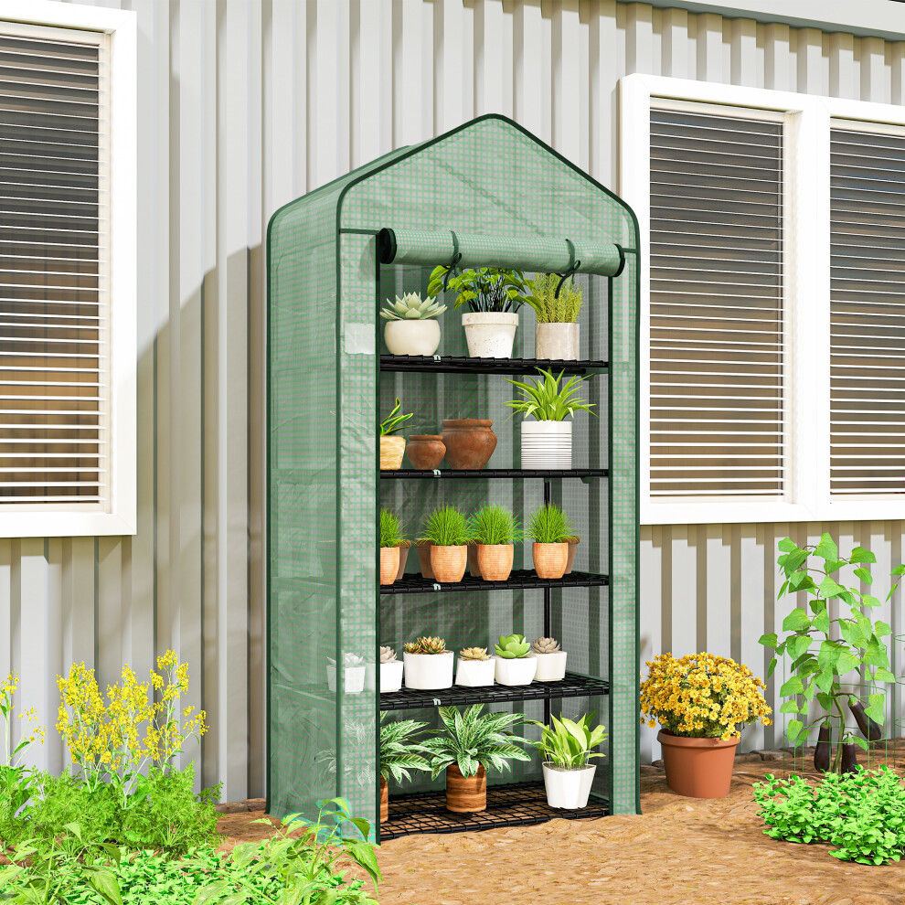 Rackhams Green Widened Mini House 5 Tier House, 193H X 90W X 49Dcm, - Image 4