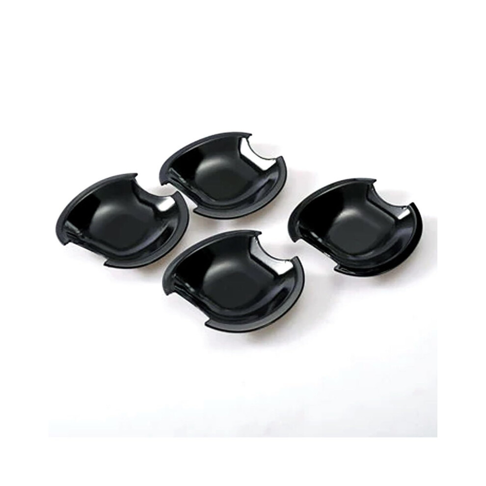 Exterior Door Handle Cover 189 20062011 Singlehole Trim, Bowl Protector, Antiscratch Guard, Film, Bright Black 9105992420865