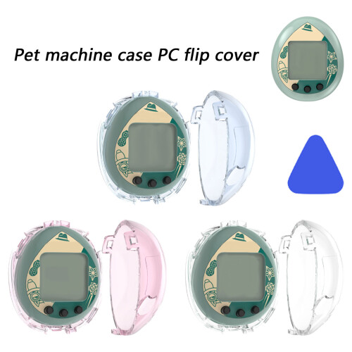 Transparent Flip Sleeve Full Coverage PC-transparent pink 1