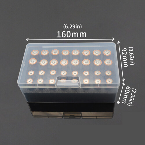 Portable 2A 3A Battery Organiser Case Box High Strength PP 2