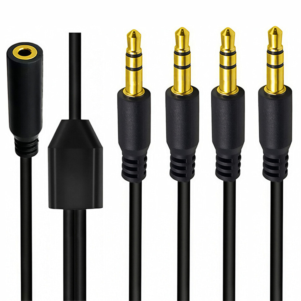 Compactly 3.5Mm Stereo Audios Splitter Cable -1M 1 Drag 4 Gold 7754000501632
