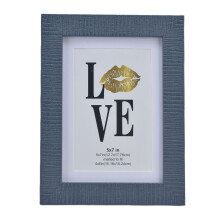 Vintage Style Wall Art Picture Frame Solid Wood Poster Frame Rustic Blue Finish Definition Plexiglass Cover Shatter Resistant Glass Front For Living