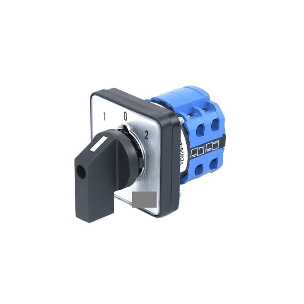 20A Ui 660V 2Pole 8 Screws 3Position 64X64mm Panel Changeover Cam Switch Onoffon 9105992420667