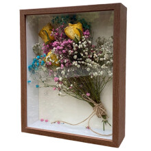 Elegant White Ball Push Pins Included, Multi-Functional Display Frame with Versatile Display Options, DIY Your Artwork Shadow Box with Modern Design f