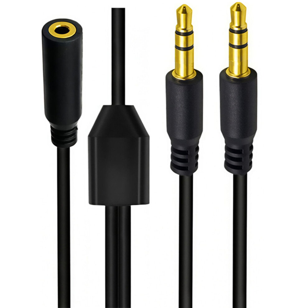 3.5Mm Auxiliary Cable Splitter With Plated-1M 1 Drag 2 Gold 7754000501977
