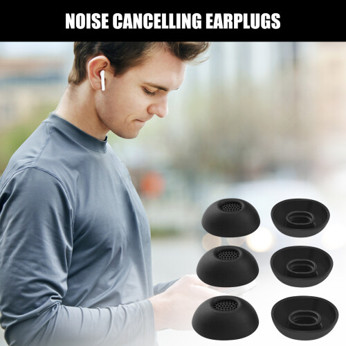Soft Silicone Ear Plugs Cover Secure Sweatproof Design for-S 2