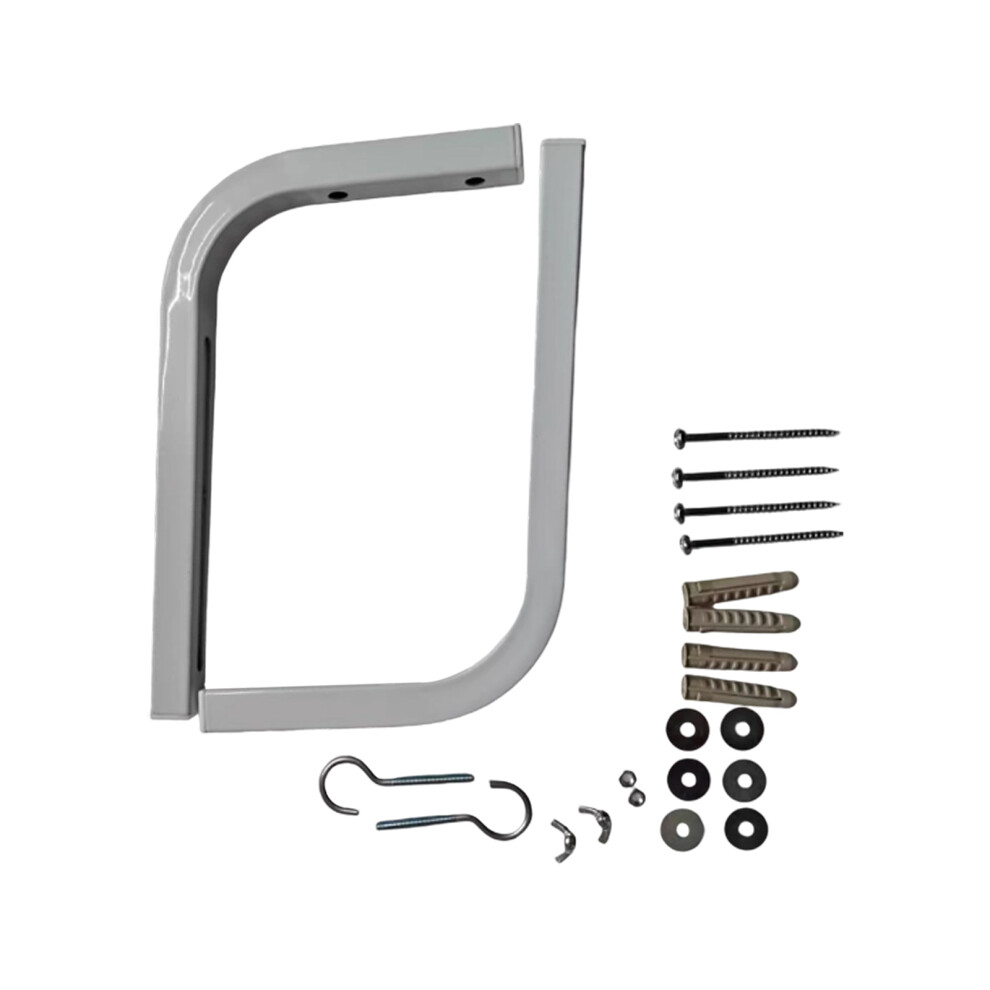 Adjustable Projectors Screen Bracket Heavy Duty 30Kg Capacity White 7754000501915
