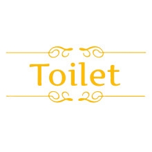 Toiletdeurbordje, niet-giftige, verwijderbare kunststicker voor vinyl, milieuvriendelijke doe-het-zelf deuraccessoires, badkamerwanddecoratie