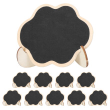 Etiquetas decorativas pretas, mini placas de giz com ampla gama de aplicações para festas em casa e casamentos. Mini gizes de madeira feitos à
