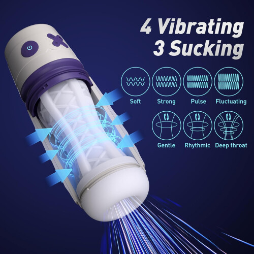Automatic Male Masturbator Vibrating Sucking Modes 1