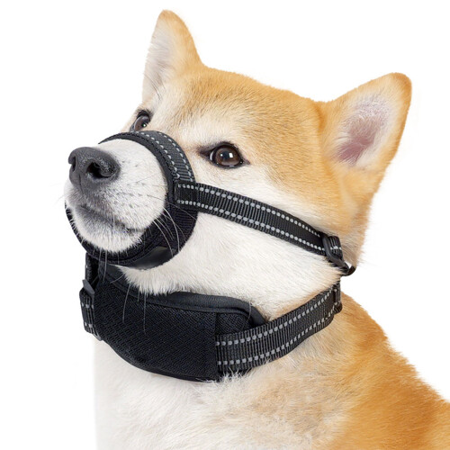 Soft Dacrons Dog Muzzle Quickly Release Dog Muzzle Dog Padded-L
