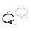 Commemorative Urn Bracelets for Ashes Adjust Heart Locket-Black 2