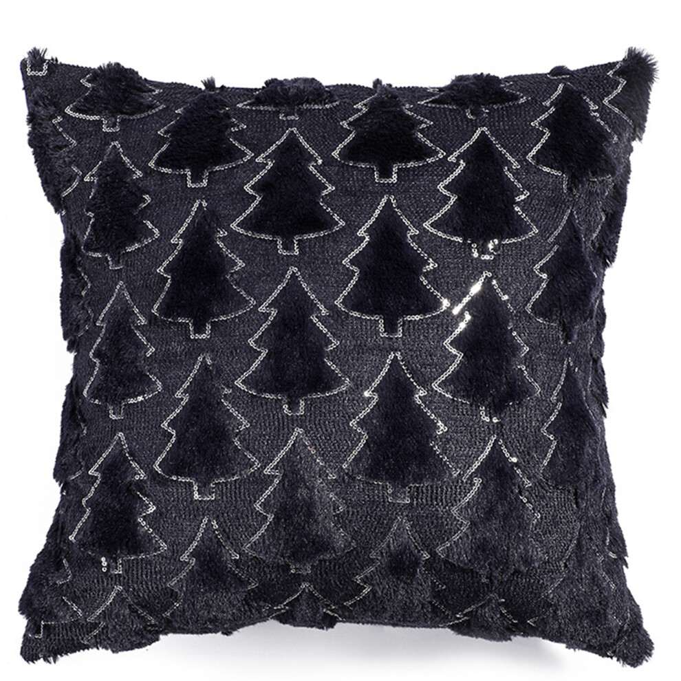 Christmas Pillowcase 18x18Inch Pillow Cover-450*450mm navy blue