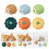 3pcs Kittens Teething Toy with Mints Hedgehogs Shape-pumpkin 2 3
