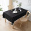Modern  Tablecloth for Dining Room, Cotton Linen Blend-Blue 5