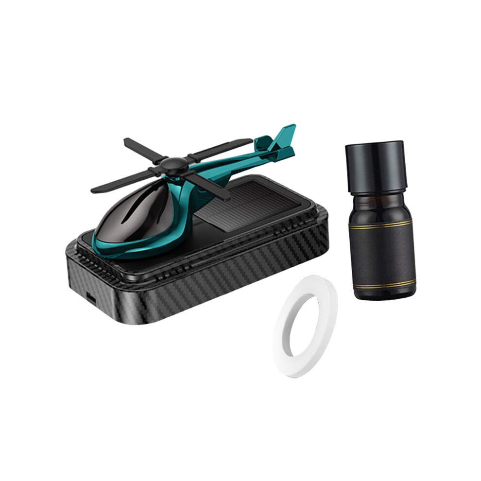 (Green, 11x6x57cm) Solar Aircraft Fragrance Ornament Double Mode Rotation For Customized-image-OPC-PN9YW2X-NEW