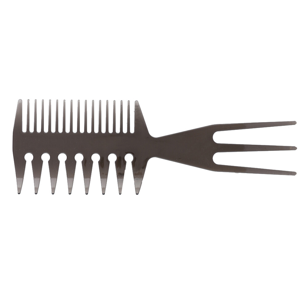 Portable Men's Oil Hair Comb | Wide Tooth, Long Handle, Durable ABS 2#