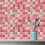 Αυτοκόλλητα πλακάκια backsplash για κουζίνα, μπάνιο, αυτοκόλλητο τοίχου PVC με 5