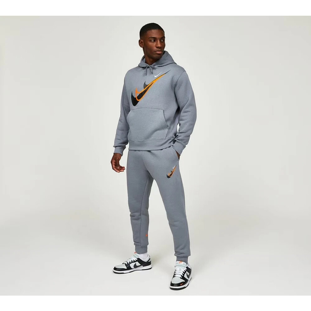 Nike (Medium) Men's Fleece Moto Tracksuit Grey