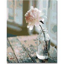 Paint by Numbers Kit for Relaxation, Diy Oil Painting with -quality Brushes and Moisture-proof Canvas, Perfect Decoration for Home and Office (Flower