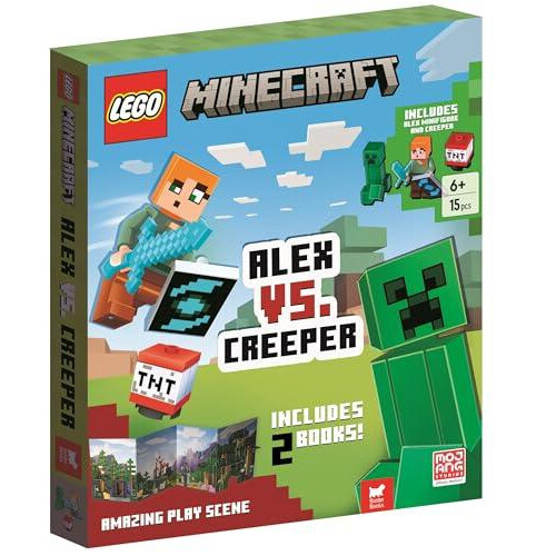 LEGO Minecraft Alex vs. Creeper with Alex minifigure Creeper minibuild