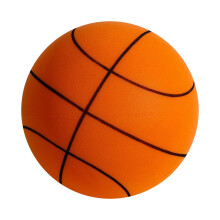 Silent Basketball Indoor Training Ball Foam Dribbling Density Uncoated Soft Elastic Orange 18cm Size 3/5/7 Ball