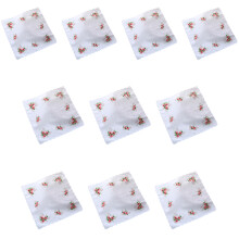 10Pcs Cloth Handkerchief Women Hankies Embroidered-Style 5 Pink