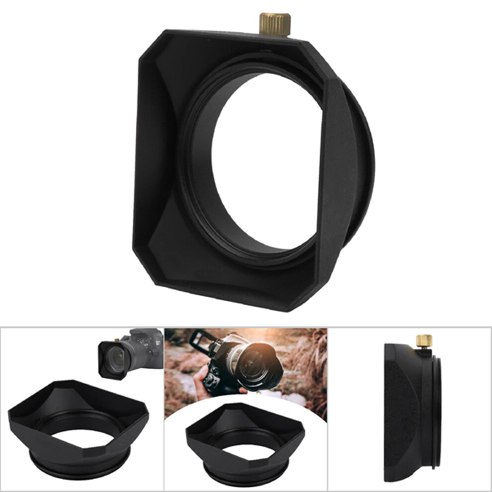 55Mm Square Lens Hood Shade Accessory For Mirrorless Cameras, Black 8701364113789