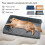 Pet Sofa Bed for Small Dogs with Double Headrest-Light Grey S 3