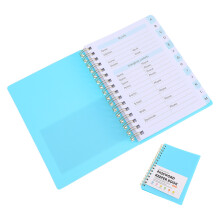 Password Keeper Buch Mit Alphabetischem Register Spiralbindung Blau