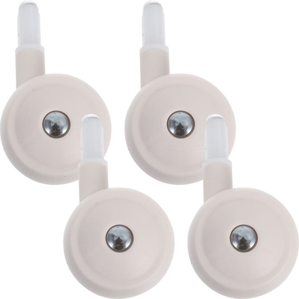 4Pcs Walker Repair Parts Walker Rolling Wheels Pp White Artibetter