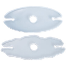 2Stk Diy Weinglas Halter Wein Tablett Silikon Gussform Untersetzer