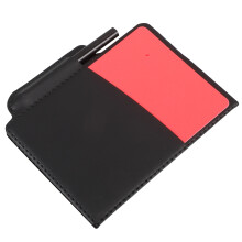 1 Set Rote Und Gelbe Fußballkarten Mit Notizbuch Und Bleistift