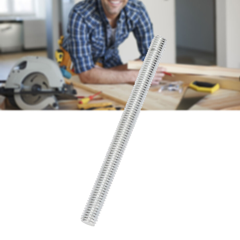 10Pcs Galvanized Iron M8x100mm Threaded Rods For Woodworking 30/45 Sliding Slot 9341364117050