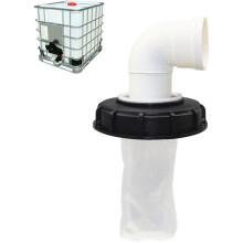 Regenwassertank mit Schlauchadapter, IBC-Deckelabdeckung gewährleistet den Zufluss von sauberem Wasser durch strapazierfähiges Material und