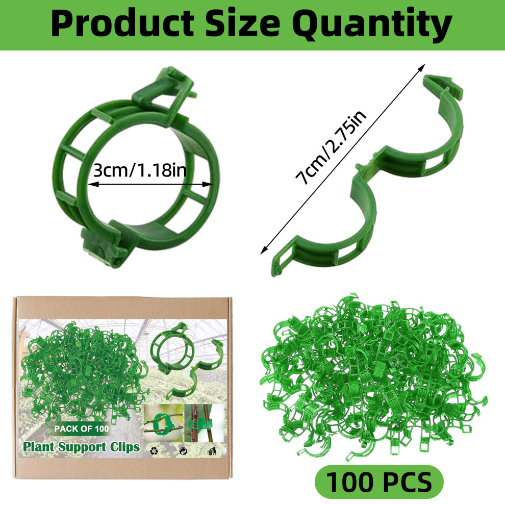 Plant Support Clips for Climbing Plants, 2024 New Trellis Clips to Grow Upright, Aging-resistant, Water-resistant Durable Plastic for Garden Vine Plan-image-OPC-PN9ZQFF-NEW