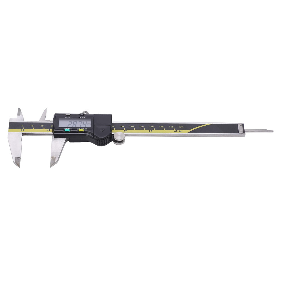 150Mm Digital Vernier Caliper With 0.01Mm Accuracy Led Display Knurled Thumb Rollers Depth Gauge For Inspections 9067246068981