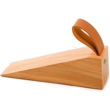 Türstopper aus Holz, rutschfester Türkeil aus Massivholz, robust und langlebig, 1 Stück