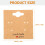 100 Sheets Sturdy Kraft Paper Earring Display Cards 2