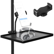 Microphone Stand Sound Card Tray With Mobile Phone Slot