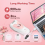 2025 Seneste model epilator med fuld dækning, elektrisk pincetsystem, lyserød 5